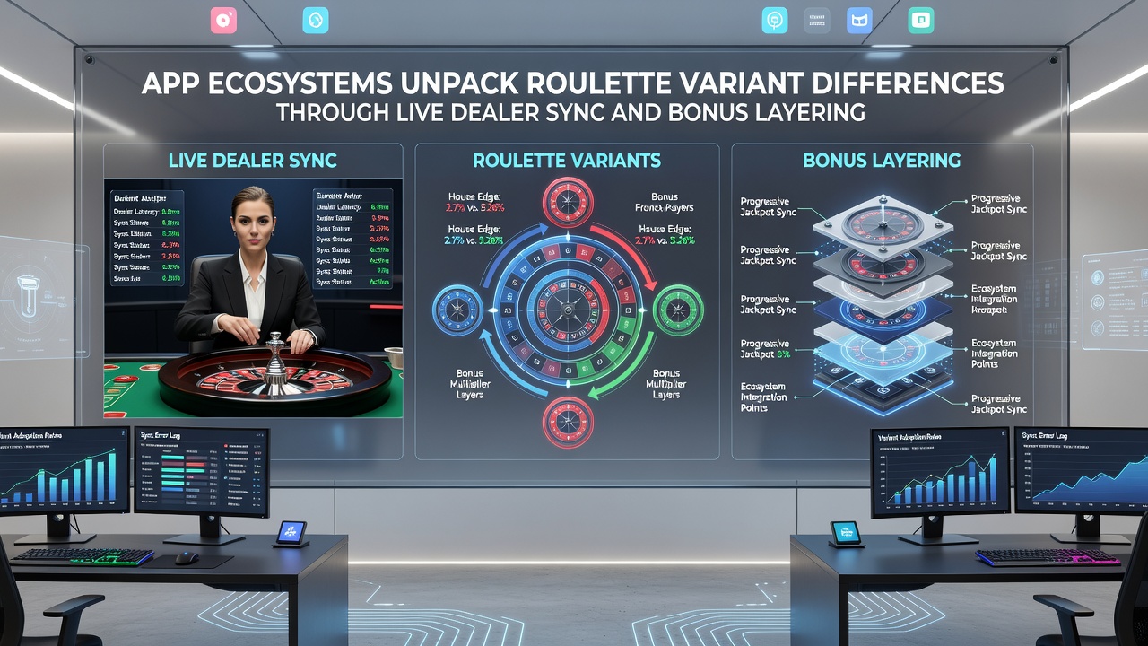 Live dealer roulette table view within a mobile app showing bonus layering notifications and variant selection panel