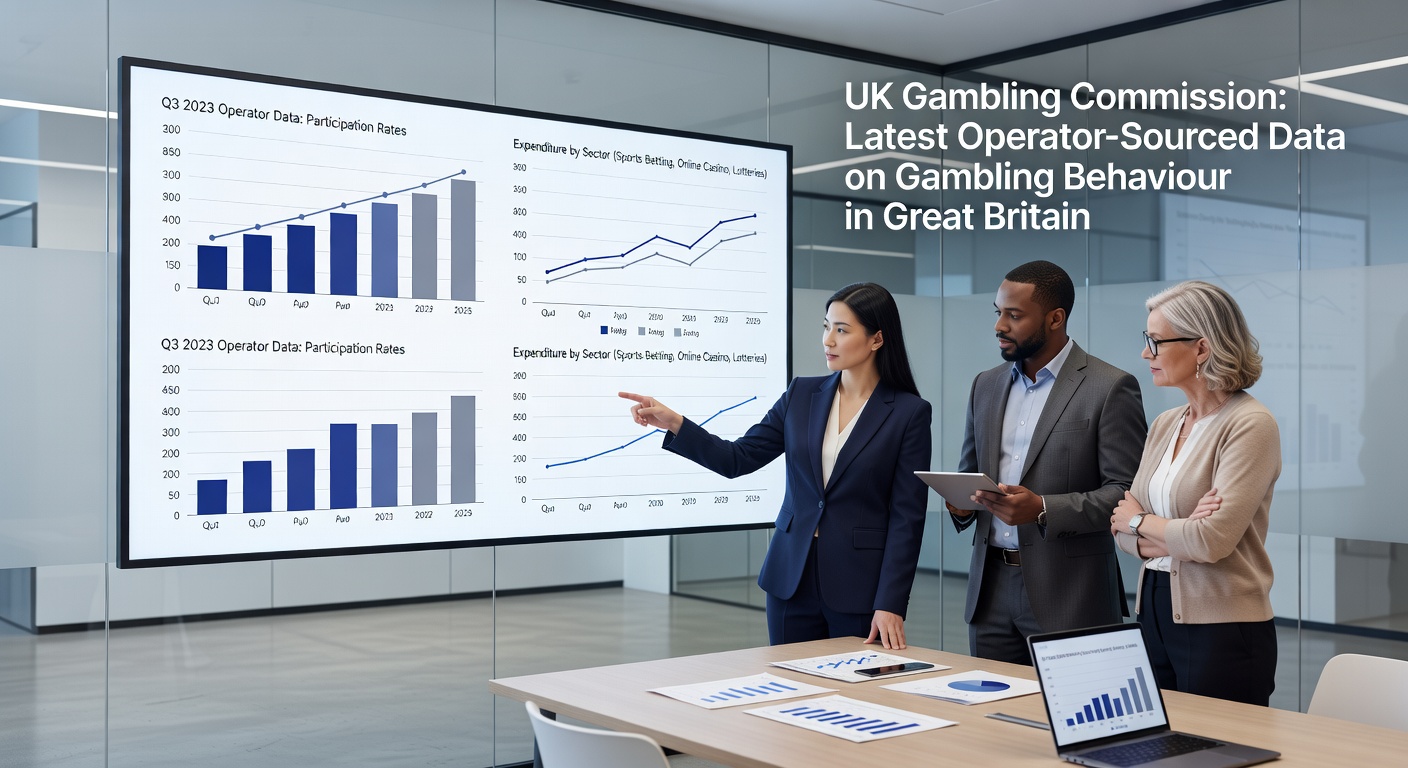 Visual representation of online slots growth versus betting declines in the UK gambling sector from Gambling Commission statistics