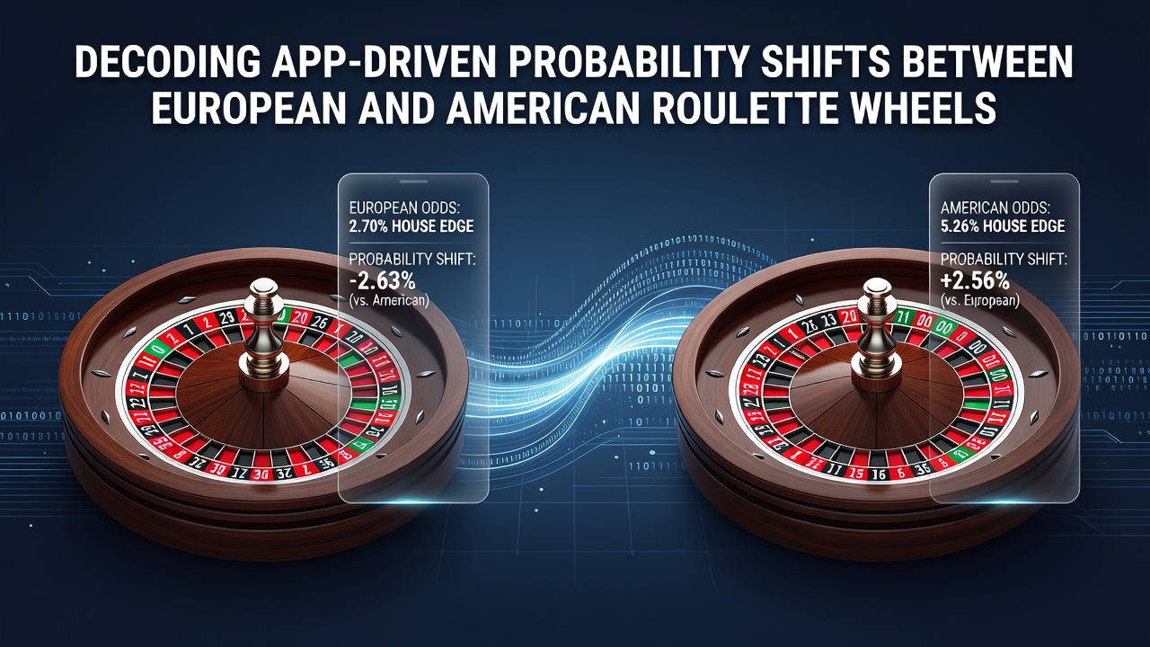 Comparison of European and American roulette wheel layouts showing pocket arrangements and zero positions