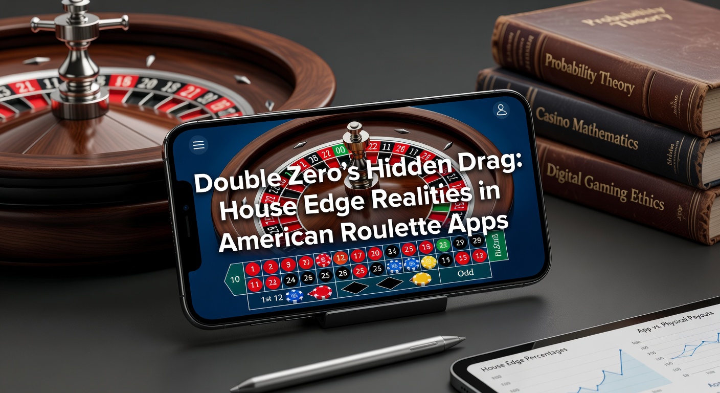 American roulette wheel in a mobile app displaying the double zero pocket alongside red and black numbers