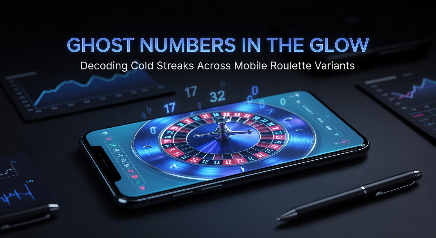 Mobile roulette wheel glowing with neon lights highlighting cold streak numbers on a smartphone screen during a late-night session