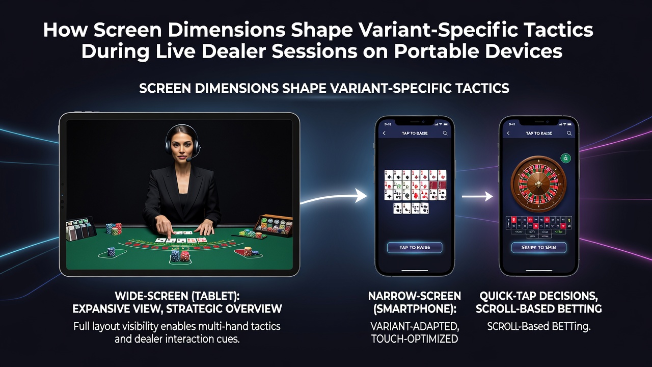 Live dealer roulette interface displayed on various mobile screen sizes showing bet layouts and wheel visibility differences