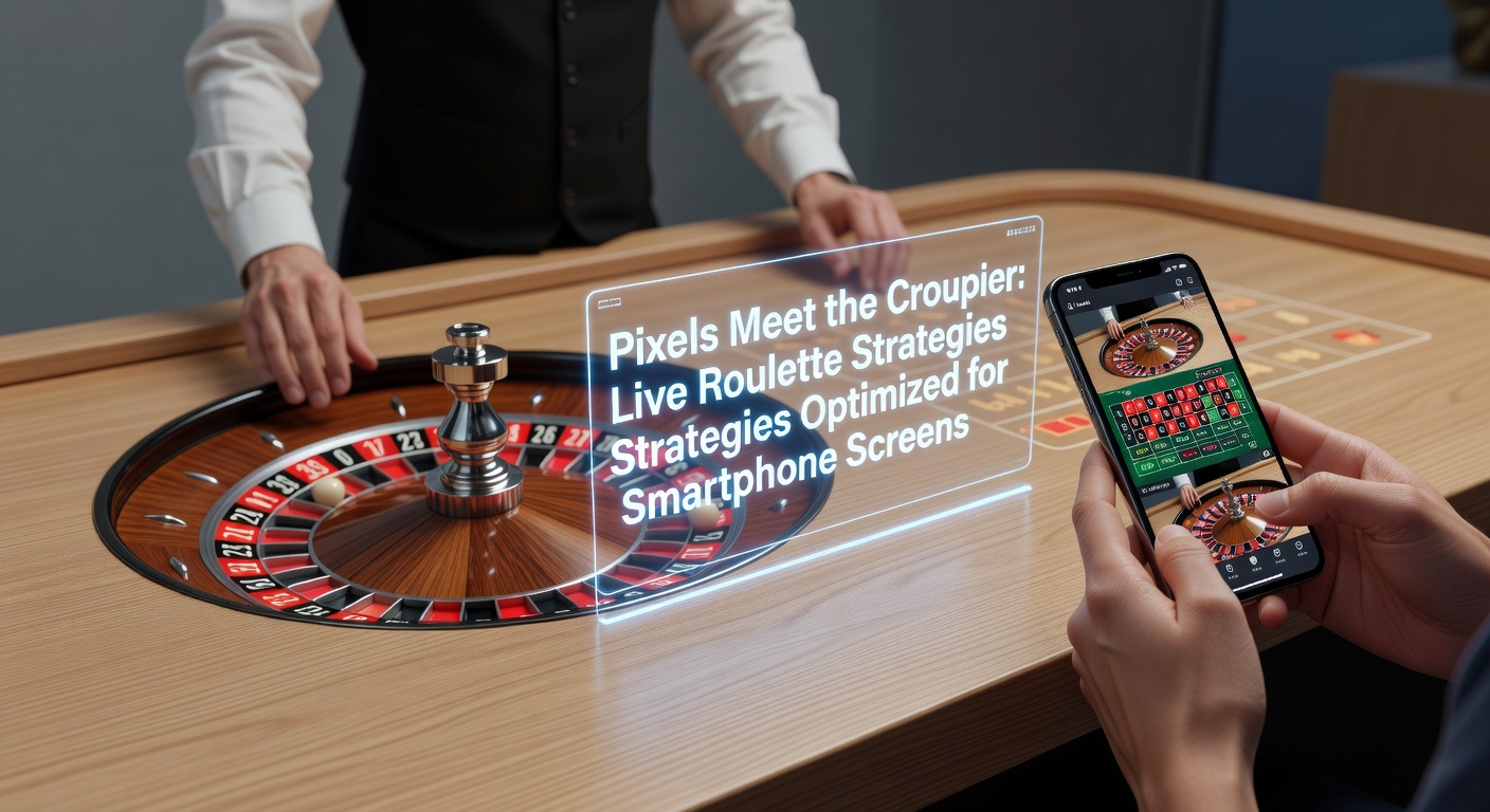 Smartphone screen displaying a live roulette table with croupier and betting interface optimized for touch controls