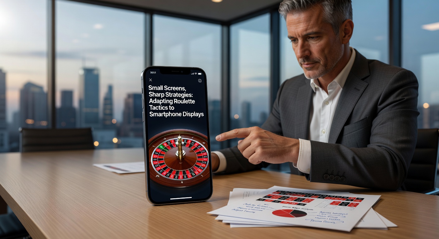 Close-up of fingers interacting with a mobile roulette bet grid, showing adapted Martingale progression on a vertical smartphone screen amid live dealer action