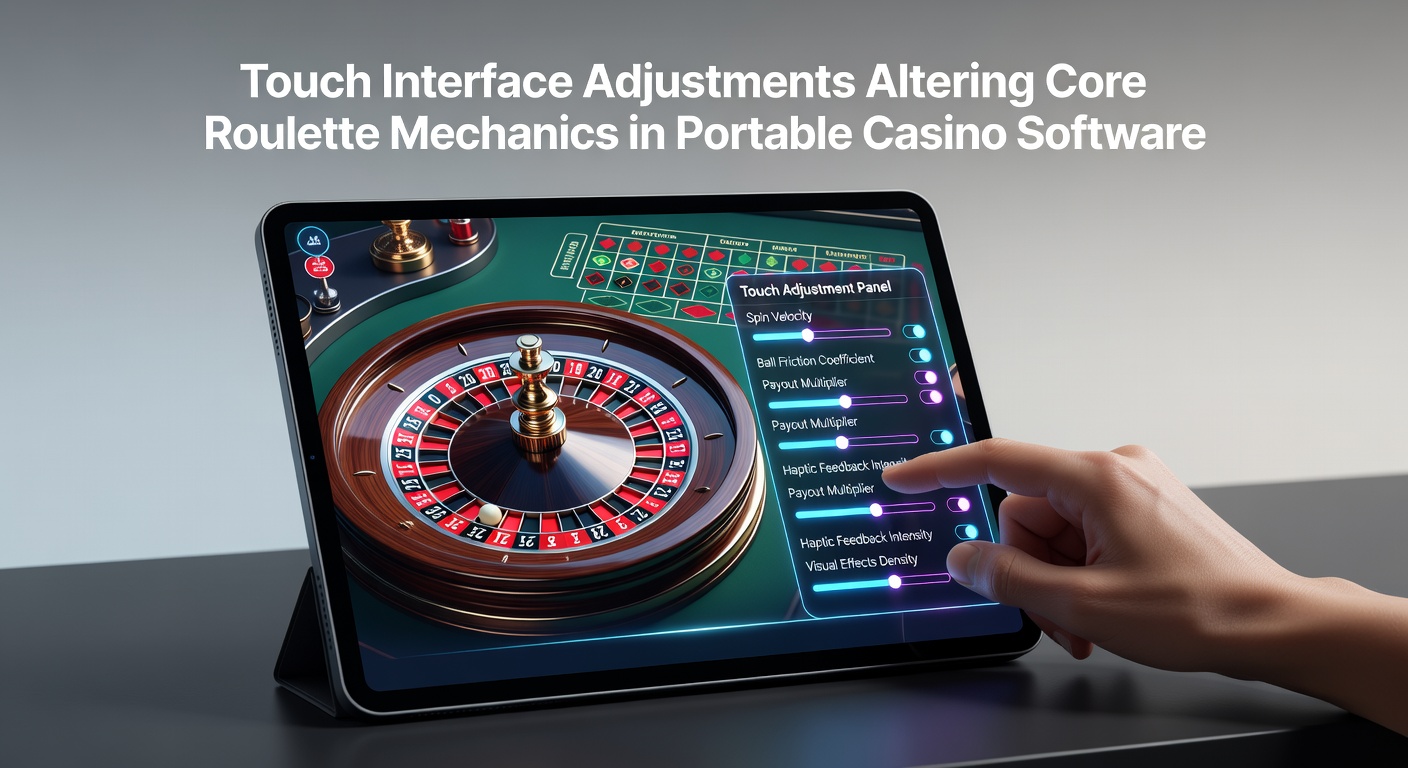 Close-up view of a mobile roulette wheel with gesture controls highlighted on screen